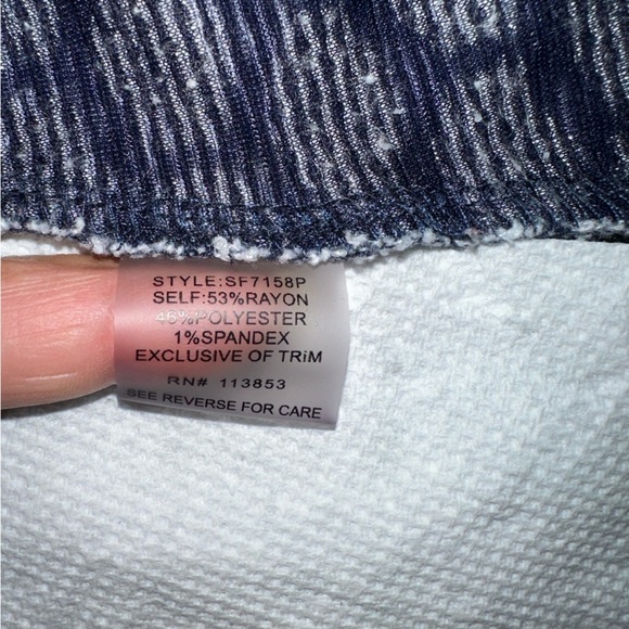 Pixley Top Women 3X Blue Millie Textured Knit Tank Casual Comfy Stretch Boho - Picture 7 of 8